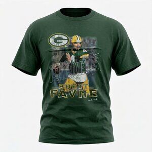 Vintage Brett‎ Favre 1997 MVP Sport Attack T-Shirt Green Bay Packers Size XL